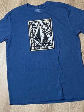 Volcom Skate Tee “Since 1991” Graphic Shirt Men’s XL Dark Blue Streetwear